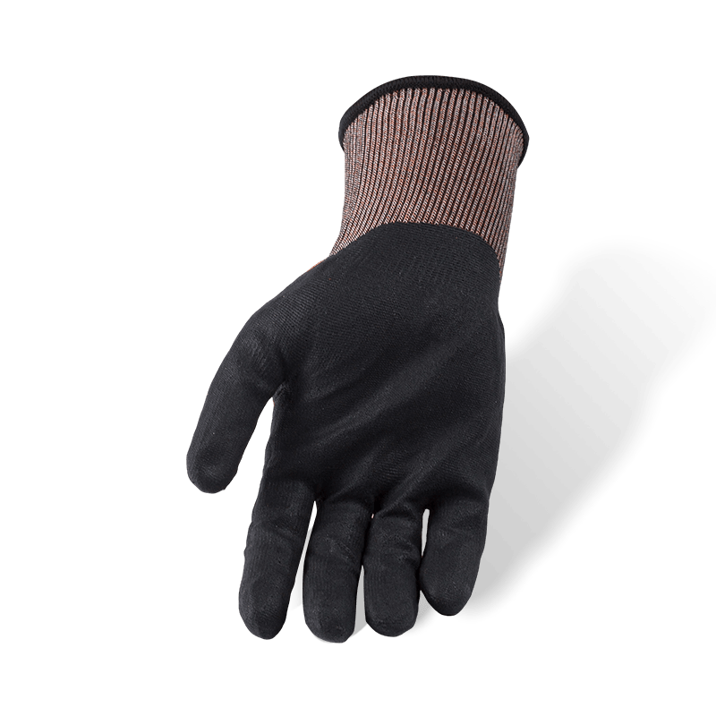 Luvas ANSI A4 resistentes a cortes calibre 21 com revestimento de nitrila preta Sandy Palm — calibre fino ultra-resistente Luvas ANSI A4 resistentes a cortes calibre 21 com revestimento de nitrila preta Sandy Palm — calibre fino ultra-resistente