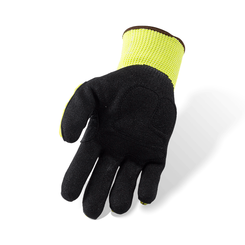 Luvas resistentes a cortes ANSI A4 calibre 13 com proteção contra impactos TPR e amortecimento de vibrações Palm — Nitrile Sandy Grip Luvas resistentes a cortes ANSI A4 calibre 13 com proteção contra impactos TPR e amortecimento de vibrações Palm — Nitrile Sandy Grip