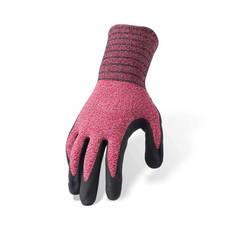 Luvas de nylon elastano calibre 15 com espuma de palma de microespuma de nitrila preta e empunhadura antiderrapante com bolinhas de nitrila Luvas de nylon elastano calibre 15 com espuma de palma de microespuma de nitrila preta e empunhadura antiderrapante com bolinhas de nitrila